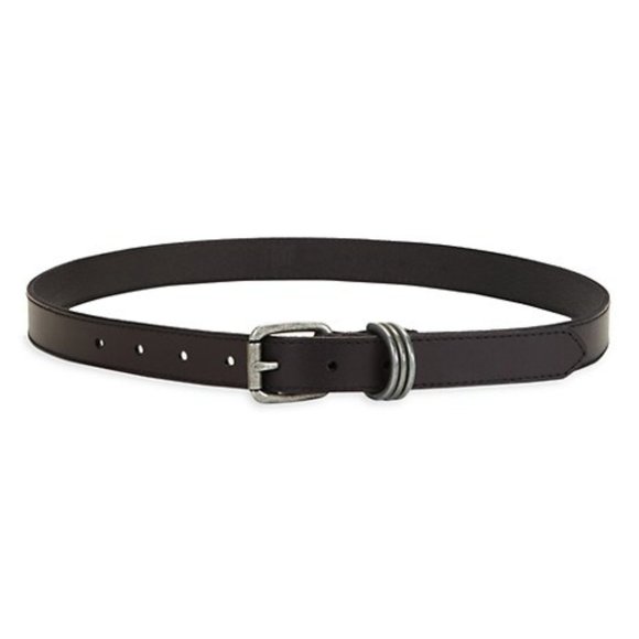Frye Accessories - Frye | NWOT Black Flat Panel Leather Belt M
